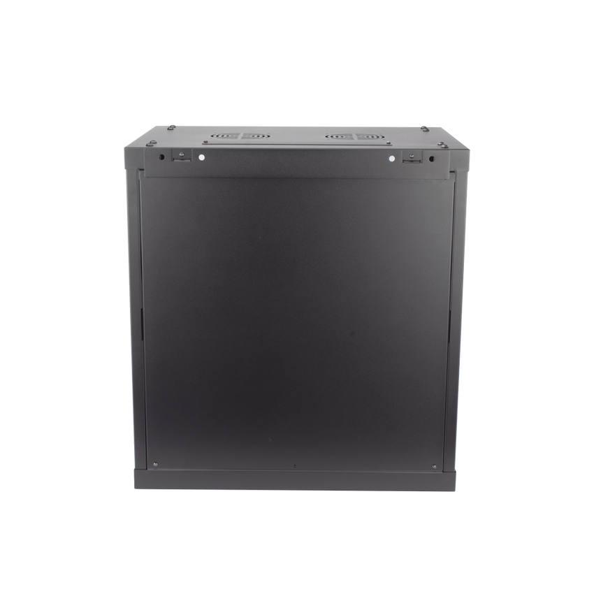 Gabinete para Montaje en Pared - Piso / Puerta de Cristal Templado / Cuerpo Fijo / 12 Unidades de Rack / 19" / Fabricado en Acero