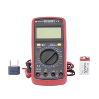 KIT Multímetro Digital DT9205A 600 Vcc /  Vca  CATII,  con Pantalla LCD. Incluye Batería ER-9V de 9V