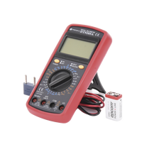KIT Multímetro Digital DT9205A 600 Vcc /  Vca  CATII,  con Pantalla LCD. Incluye Batería ER-9V de 9V