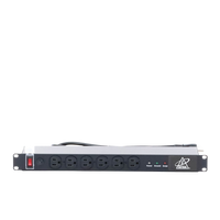 Protector Contra Sobretensiones de 120 VCA, 15 A, 12 Salidas, Montaje en Rack 1U, Servidores Montados en Rack, Sistemas de Voz, Controladores, Equipos de Video Vigilancia