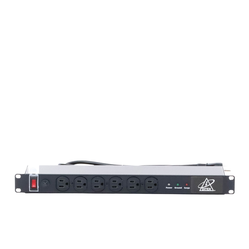 Protector Contra Sobretensiones de 120 VCA, 15 A, 12 Salidas, Montaje en Rack 1U, Servidores Montados en Rack, Sistemas de Voz, Controladores, Equipos de Video Vigilancia