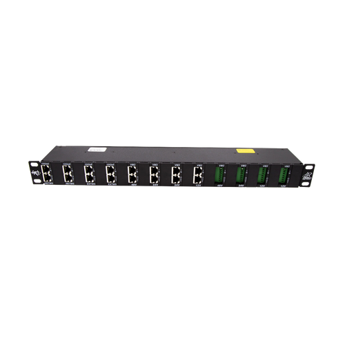 Gabinete de 24 Canales para Montaje en Rack, Compatible con el Módulo de protección DTK-NETMS