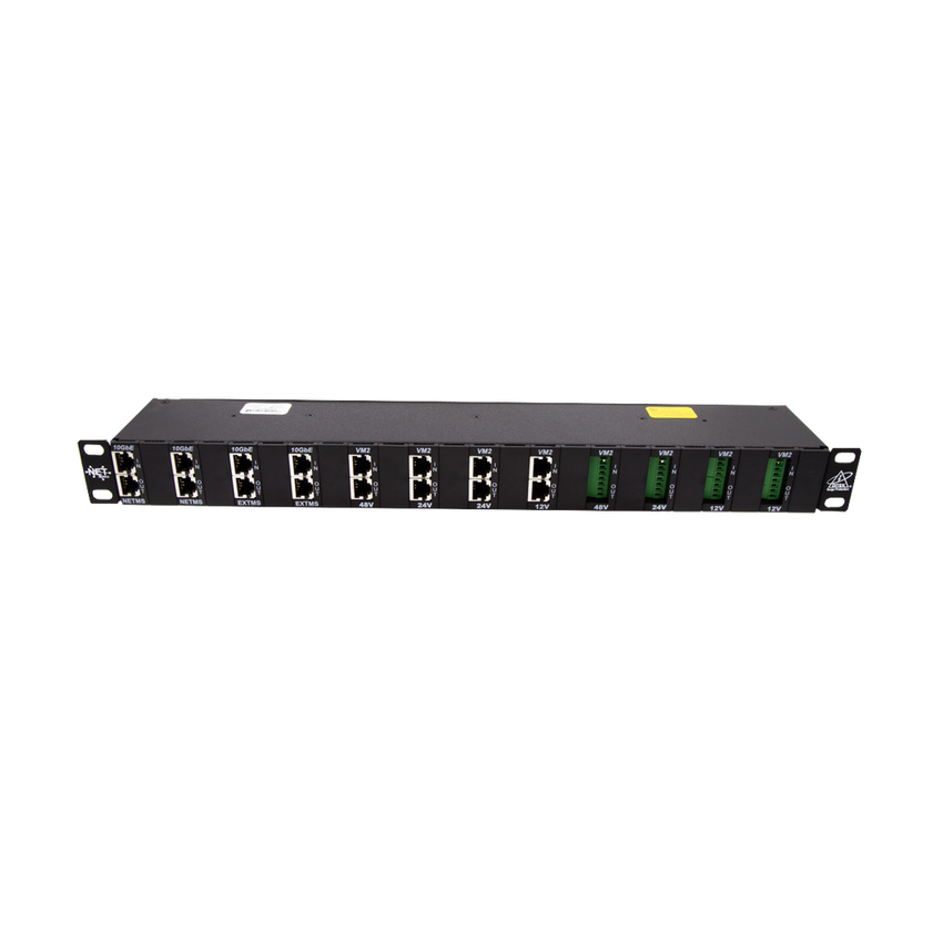 Gabinete de 24 Canales para Montaje en Rack, Compatible con el Módulo de protección DTK-NETMS