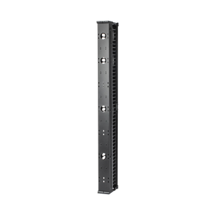 Organizador Vertical CableTek, Doble (Frontal y Posterior), Para Rack Abierto de 45 Unidades, 6 in de Ancho, Color Negro