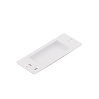 Placa ciega de pared color blanco