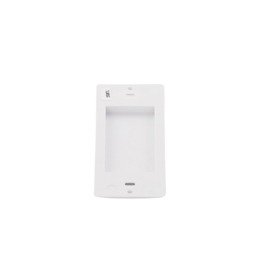 Placa ciega de pared color blanco