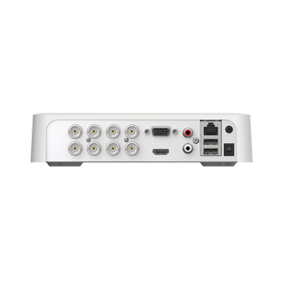 DVR 8 Canales TurboHD + 2 Canales IP / 2 Megapíxel (1080p) Lite / Acusense Lite (Evita Falsas Alarmas) / Audio Bidireccional y Coaxitron / 1 Bahía de Disco Duro / H.265+ / Salida de Vídeo Full HD