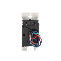 (Caseta Wireless) Atenuador de pared. Aumenta/Disminuye Intensidad de Iluminación.  No requiere cable neutro. 150W LED / 600W INC/HAL