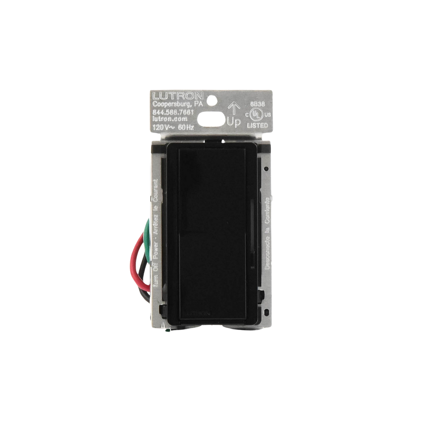 (Caseta Wireless) Atenuador de pared. Aumenta/Disminuye Intensidad de Iluminación.  No requiere cable neutro. 150W LED / 600W INC/HAL