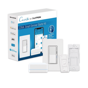 (Caseta Wireless) Kit Hub controlador, atenuador, control remoto PICO, base de pared y tapa.