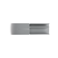 Canaleta de aluminio línea X color blanco, 53 x 14,66 mm, tramo de 2 metros