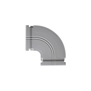 Curva horizontal 90 º color blanco para canaleta DX10000.00