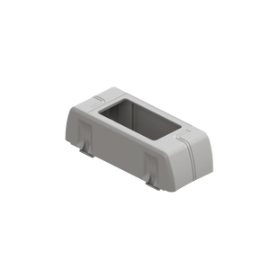 Porta equipamiento linea X rectangular para canaleta DX10000.00