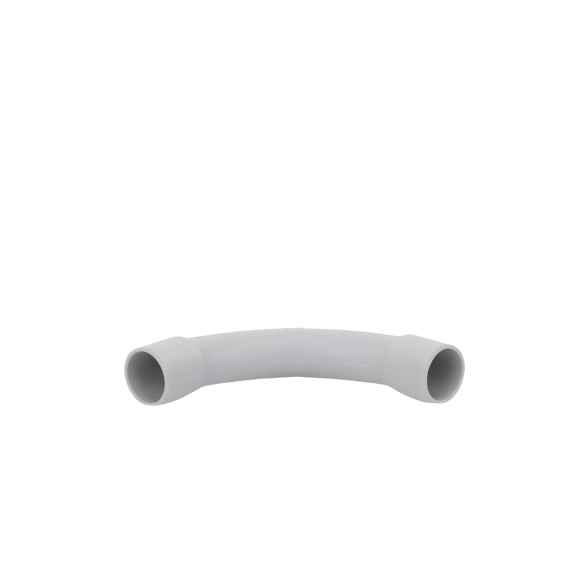 Curva de radio estrecho para tubería rígida, recomendado para cables de datos, PVC Auto-extinguible, de 16 mm