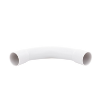 Curva de radio estrecho para tubería rígida, recomendado para cables de datos, PVC Auto-extinguible, de 25 mm