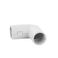 Unión en "L" (Codo) para tubería rígida, recomendado para cable eléctrico, PVC Auto-extinguible, de 16 mm