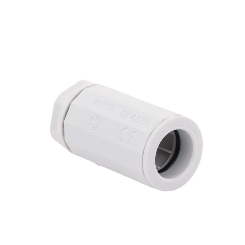 Conector de tubería rígida a caja (Racor), PVC Auto-extinguible, de 16 mm