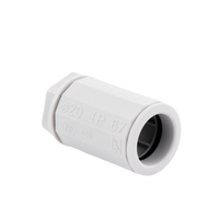 Conector de tubería rígida a caja (Racor), PVC Auto-extinguible, de 20 mm