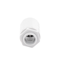 Conector de tubería rígida a caja (Racor), PVC Auto-extinguible, de 20 mm