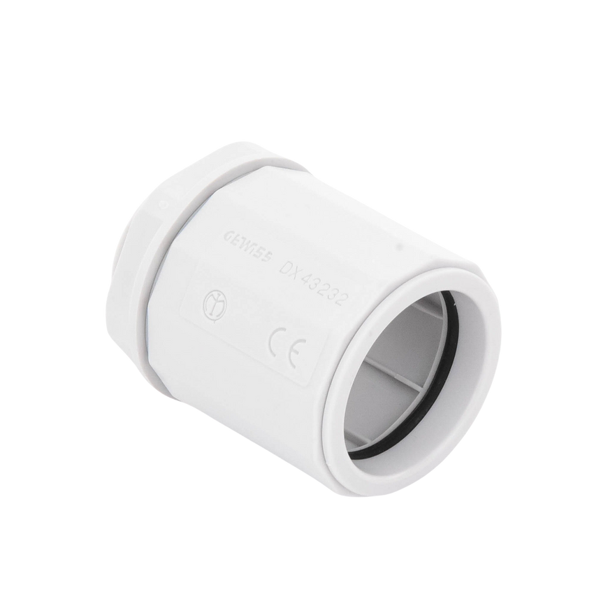 Conector de tubería rígida a caja (Racor), PVC Auto-extinguible, de 32 mm