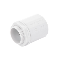 Conector de tubería rígida a caja (Racor), PVC Auto-extinguible, de 32 mm