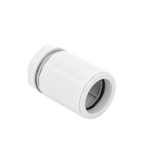 Conector de tubería rígida a caja (Racor), PVC Auto-extinguible, de 50 mm