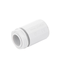 Conector de tubería rígida a caja (Racor), PVC Auto-extinguible, de 50 mm