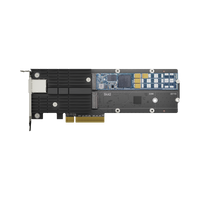 Tarjeta adaptadora combinada SSD M.2 y 10 GbE para acelerar el rendimiento