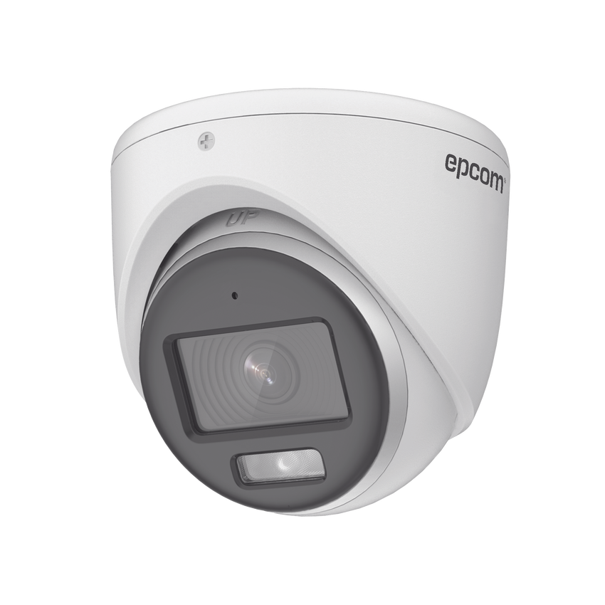 [ColorVu] Turret TURBOHD 3K (5 Megapixel) / Lente 2.8 mm / Micrófono Integrado / Imagen a Color 24/7 / 20 mts Luz Blanca / Exterior IP67 / dWDR / 4 Tecnologías