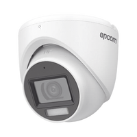 [Dual Light + ColorVu] Turret TURBOHD 3K (5 Megapixel) / Lente 2.8 mm / 30 mts IR + 20 mts Luz Blanca / Gran Angular 104.9° / Exterior IP67 / Micrófono Integrado / dWDR / 4 Tecnologías / Metal