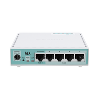 (Hex Version 2024) Router con 5 Puertos Gigabit Ethernet, 1 Puerto USB / CPU ARM Doble Nucleo/ RAM 512 MB/ Balanceo de Cargas