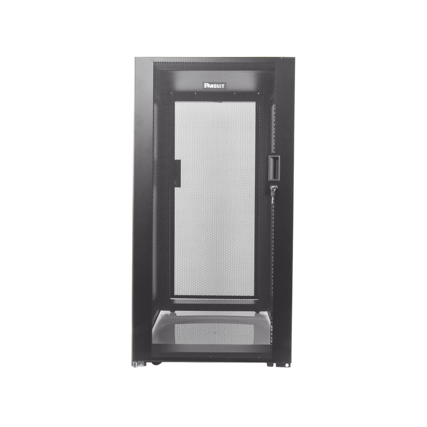 Gabinete Profesional de Telecomunicaciones, de Piso, 24 UR, 600 mm de Ancho y 1070 mm de Profundidad, Color Negro
