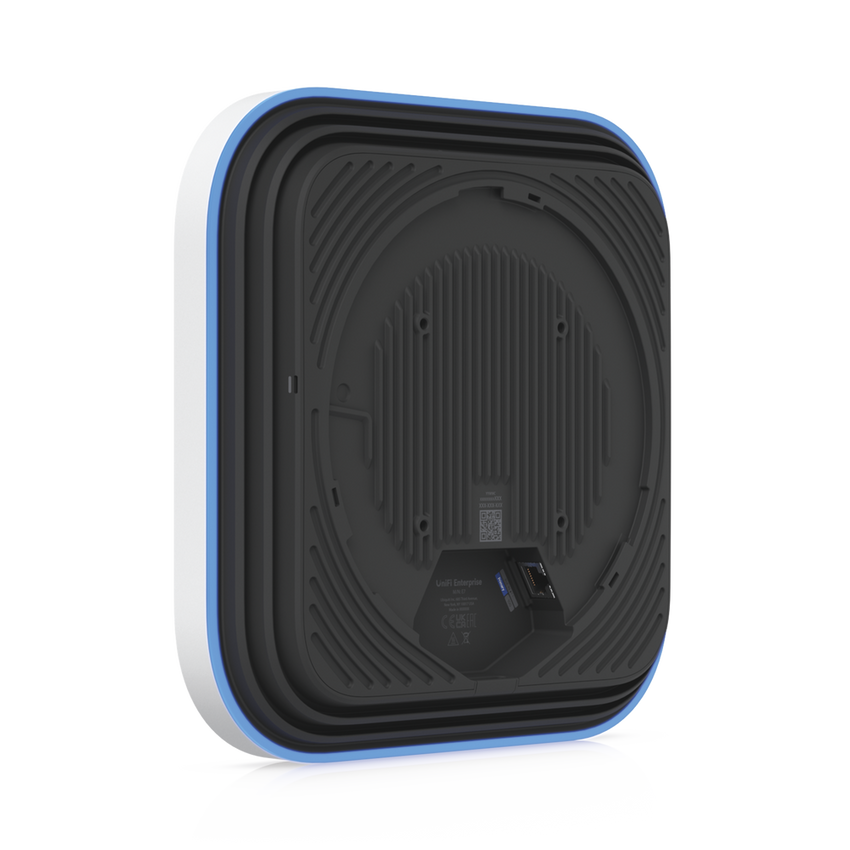 UniFi Enterprise Access Point E7, WiFi 7, 2.4/5/6GHz, 10 Cadenas Espaciales, Analizador Espectral en Tiempo Real, Hasta 1000 Dispositivos, (1) Puerto 10G RJ45 y (1) Puerto 1G RJ45 para Alta Disponibilidad de Energía y Datos