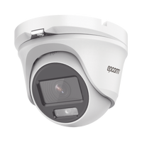 [ColorVu] Eyeball TURBOHD 2 Megapíxel (1080p) / Lente 2.8 mm / Microfono Integrado / Imagen a Color 24/7 / METAL / Luz Blanca 20 mts / Exterior IP66 / TVI-AHD-CVI-CVBS / dWDR