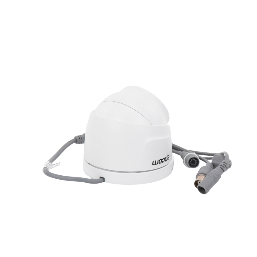 AUDIO POR COAXITRON / Domo TURBOHD 2 Megapixel (1080p) / Gran Angular 106° / Lente 2.8 mm / 20 mts IR EXIR / Exterior IP66 / 4 Tecnologías / dWDR / Metal