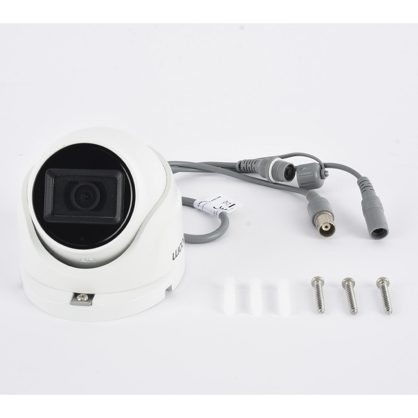 AUDIO POR COAXITRON / Domo TURBOHD 2 Megapixel (1080p) / Gran Angular 106° / Lente 2.8 mm / 20 mts IR EXIR / Exterior IP66 / 4 Tecnologías / dWDR / Metal