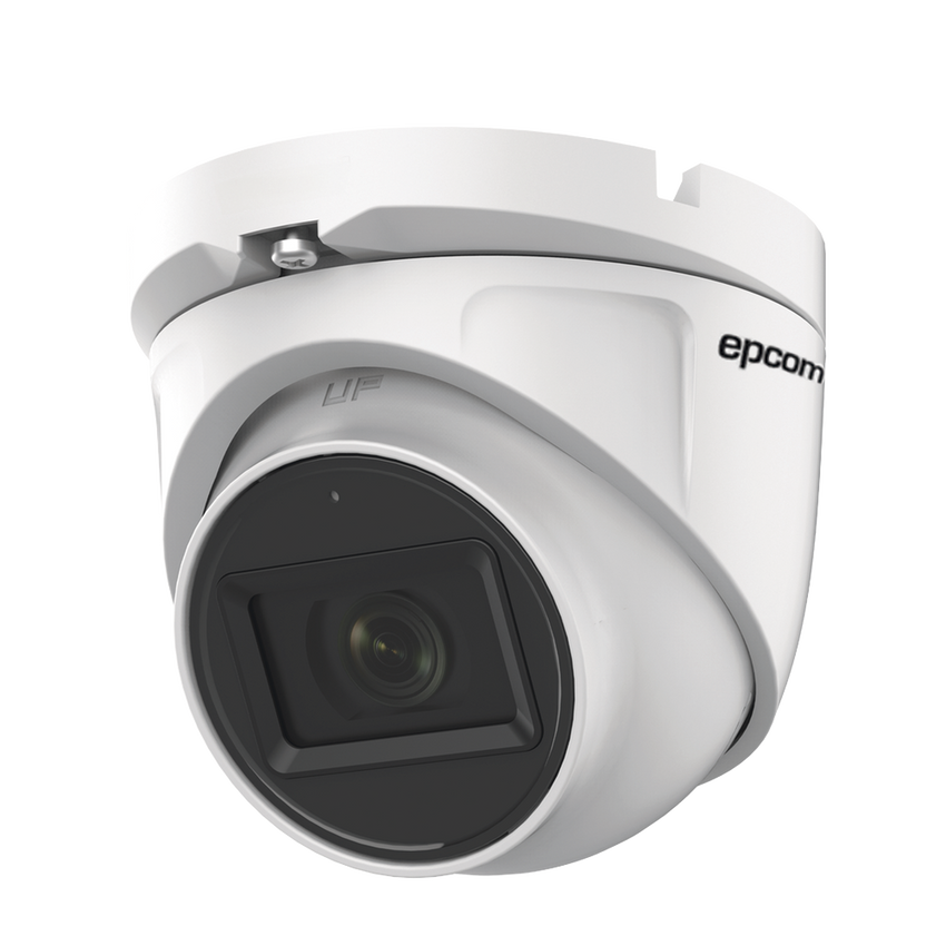 AUDIO POR COAXITRON / Domo TURBOHD 2 Megapixel (1080p) / Gran Angular 106° / Lente 2.8 mm / 20 mts IR EXIR / Exterior IP66 / 4 Tecnologías / dWDR / Metal