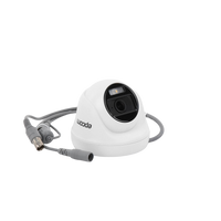 Turret TURBOHD 2 Megapíxel (1080p) / Imagen a color 24/7 / Lente 2.8 mm / Policarbonato / Luz Blanca 20 mts / Interior / Microfono Integrado / TVI-AHD-CVI-CVBS / dWDR