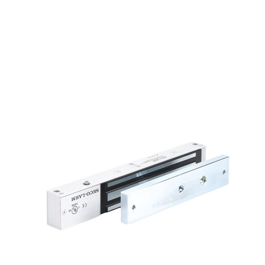 Chapa Magnética 600 lbs con LED /  Sensor de Estado de Unión / Sin Magnetismo Residual / Uso Interior.