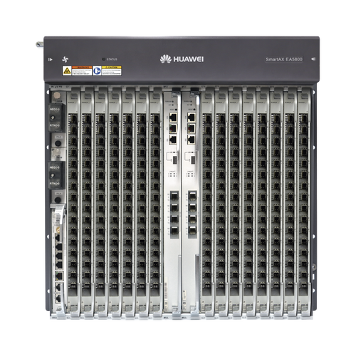 OLT GPON OptiXAccess Carrier Class con 1 tarjeta de 16 puertos GPON, 15 ranuras, 2 Fuentes de alimentación DC, 11 UR