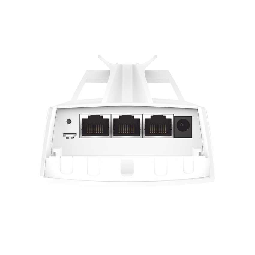 KIT de Enalce Inalámbrico Omada para Exterior / Frecuencia de 5GHz / Emparejamiento Automático / 3 puertos Gigabit / PoE Pasivo 24 Vcc o 802.3 PoEaf / Antena Direccional de 7 dBi MIMO 2x2 / Adminsitración Remota Mediante Omada