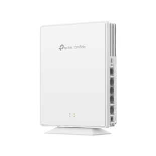 Punto de Acceso GPON Omada / WiFi 6 AX1800 / 1 puerto GPON / 1 Puerto FXS / 4 Puertos 10/100/1000 RJ45 / Wi-Fi 6 AX1800 / Mesh Omada / Configuración por Controlador o Stand-Alone / Para Montaje en Escritorio-Pared
