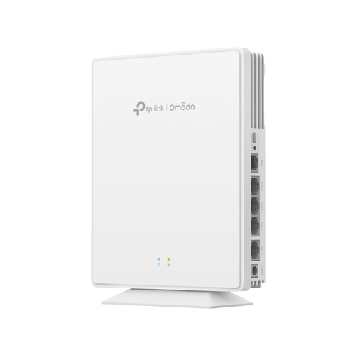 Punto de Acceso GPON Omada / WiFi 6 AX1800 / 1 puerto GPON / 1 Puerto FXS / 4 Puertos 10/100/1000 RJ45 / Wi-Fi 6 AX1800 / Mesh Omada / Configuración por Controlador o Stand-Alone / Para Montaje en Escritorio-Pared