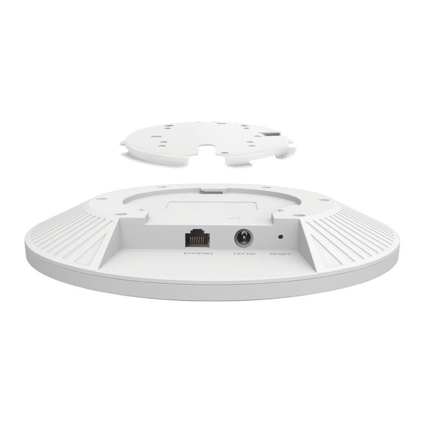 Punto de Acceso Omada Ultra-Rango / Wi-Fi 6 AX6000 MU-MIMO 4x4 /  Mesh Omada / Alta Densidad de Usuarios / Configuración por Controlador o Stand-Alone / Para Montaje en Techo/pared / Alimentación PoE+