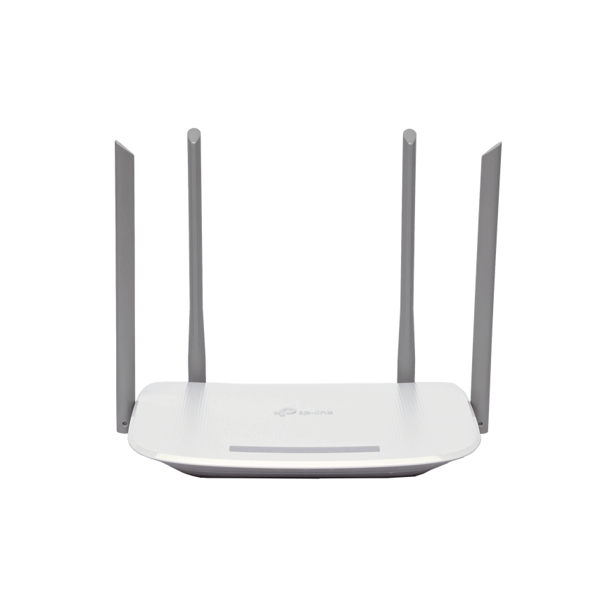 Router Inalámbrico ISP doble banda AC, 2.4 GHz y 5 GHz Hasta 1167 Mbps, 4 antenas externas omnidireccional, 3 Puertos LAN 10/100/1000 Mbps, 1 Puerto WAN 10/100/1000 Mbps