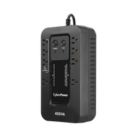 UPS de 450 VA/260 W, Topología Standby con Modo Ahorrador ECO, Entrada 120 Vca NEMA 5-15P, Con 8 Tomas NEMA 5-15R
