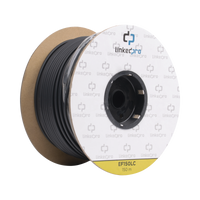 Carrete de Fibra Óptica Monomodo con conectores LC-LC Duplex, Reforzada con Kevlar, de 150 metros, Para instalaciones subterráneas por tubería