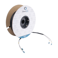 Carrete de Fibra Óptica Monomodo con Conectores LC-LC Duplex, Reforzada con Kevlar, de 50 Metros (164.04 Pies), Para Instalaciones Subterráneas por Tubería