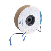 Carrete de Fibra Óptica Monomodo con Conectores SC-SC Duplex, Reforzada con Kevlar, de 50 Metros (164.04 Pies), Para Instalaciones Subterráneas por Tubería