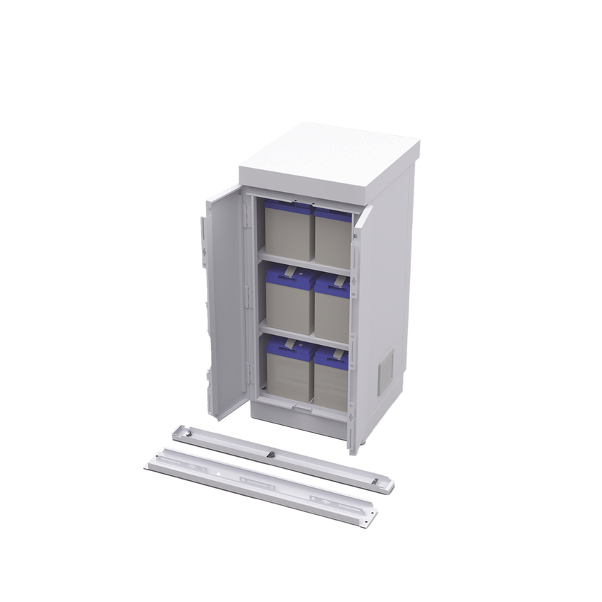 Gabinete de Seguridad de Lámina Galvanizada  para Almacenamiento de Baterías (Hasta 6 baterías PL110D12).